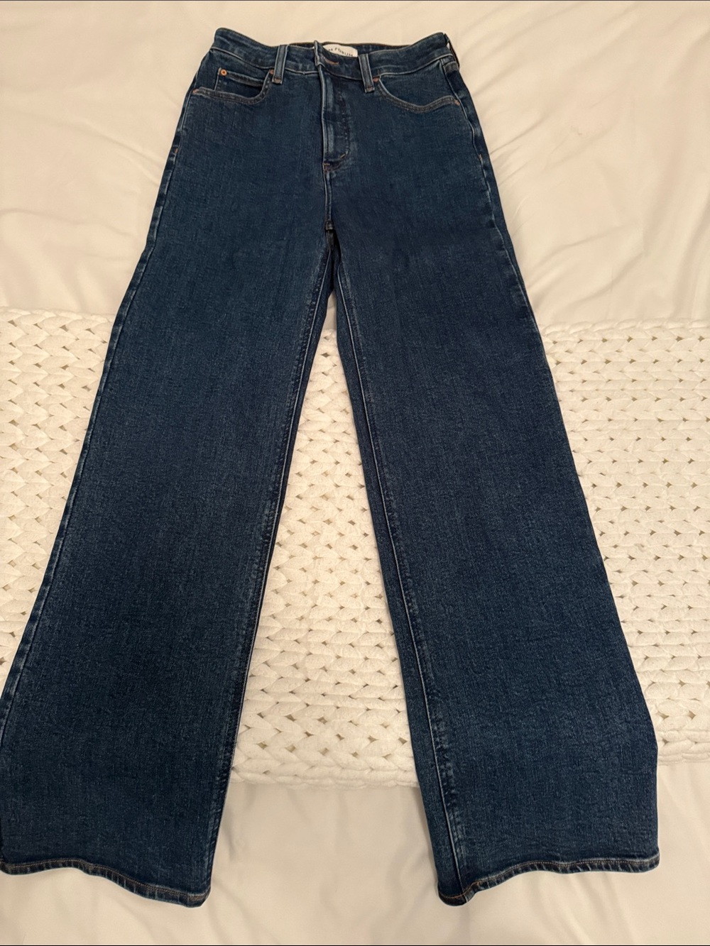 Aritzia womens Dark Blue Bootcut Jeans